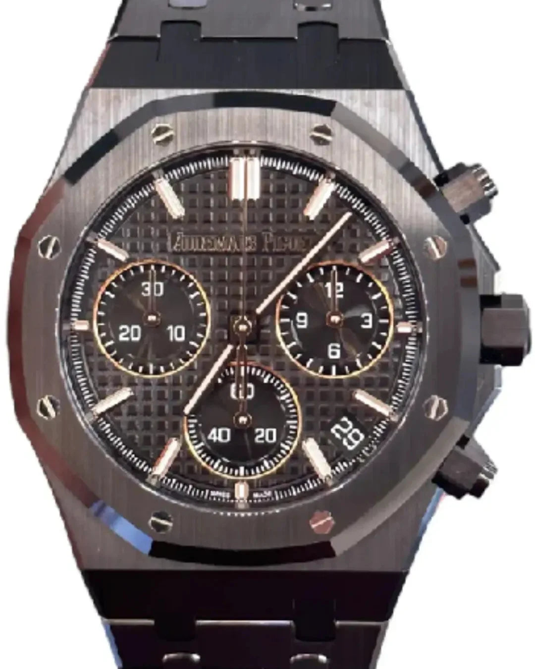 Audemars Piguet Royal Oak 26240ce.oo.1225ce.01 Black Chronograph Watch - Wristwatch