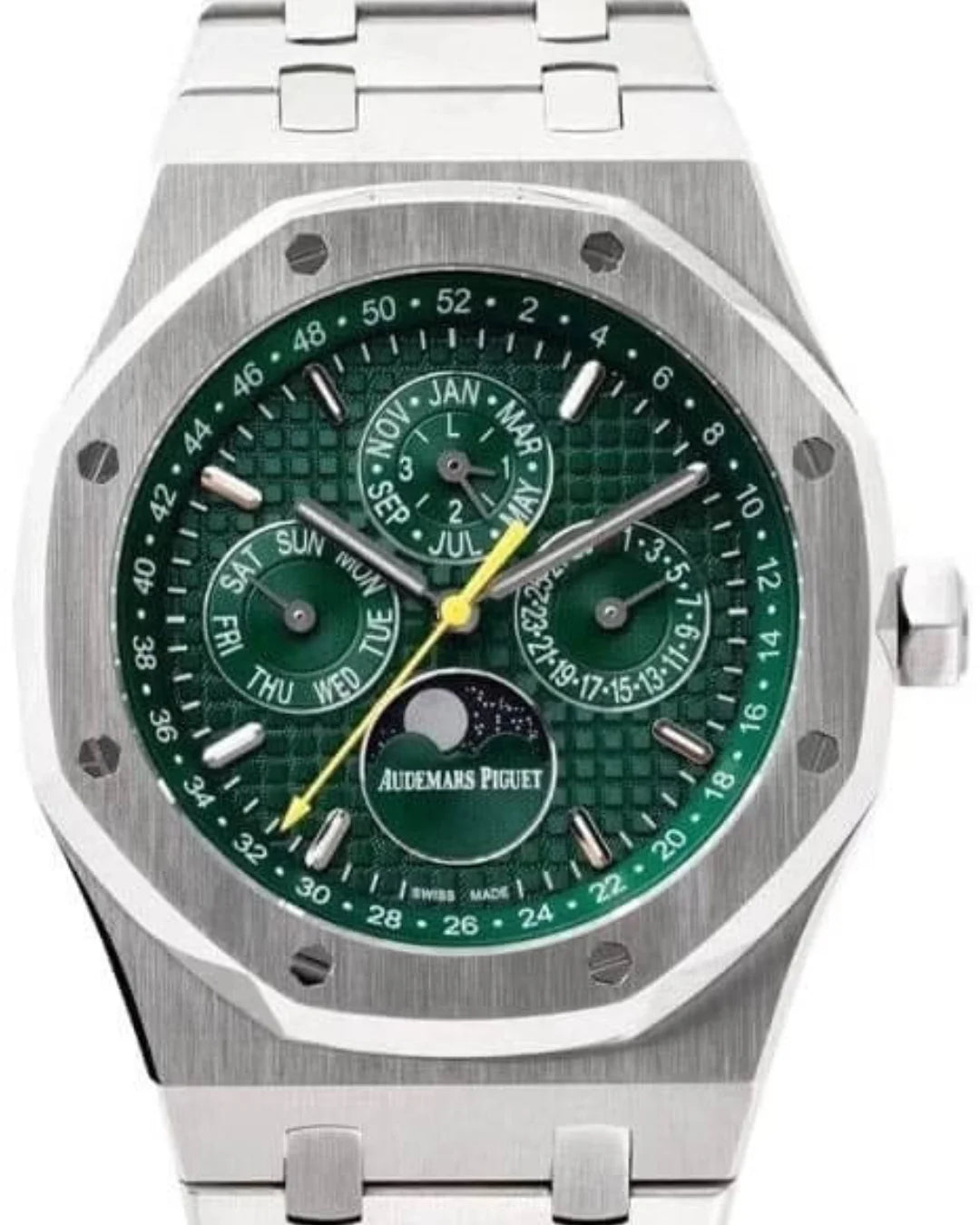 Audemars Piguet Royal Oak 26574st Green Dial Chronograph Watch - Wristwatch