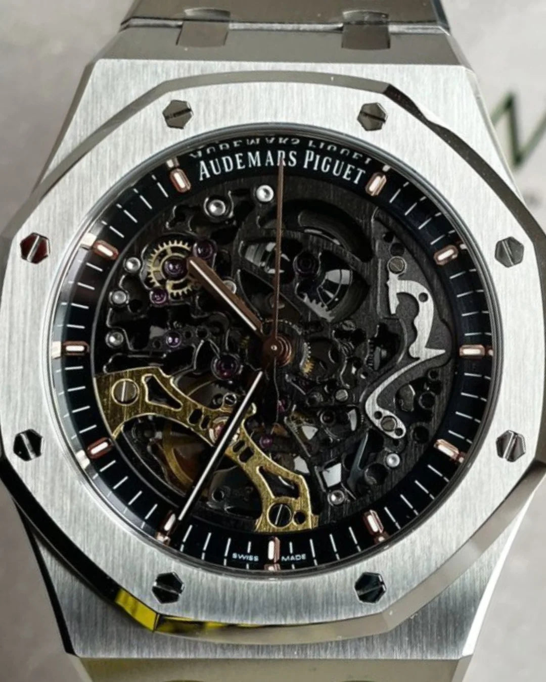 Audemars Piguet Royal Oak Double Balance Wheel Openwork 15407st.o0.1220st.01 Watch - Wristwatch