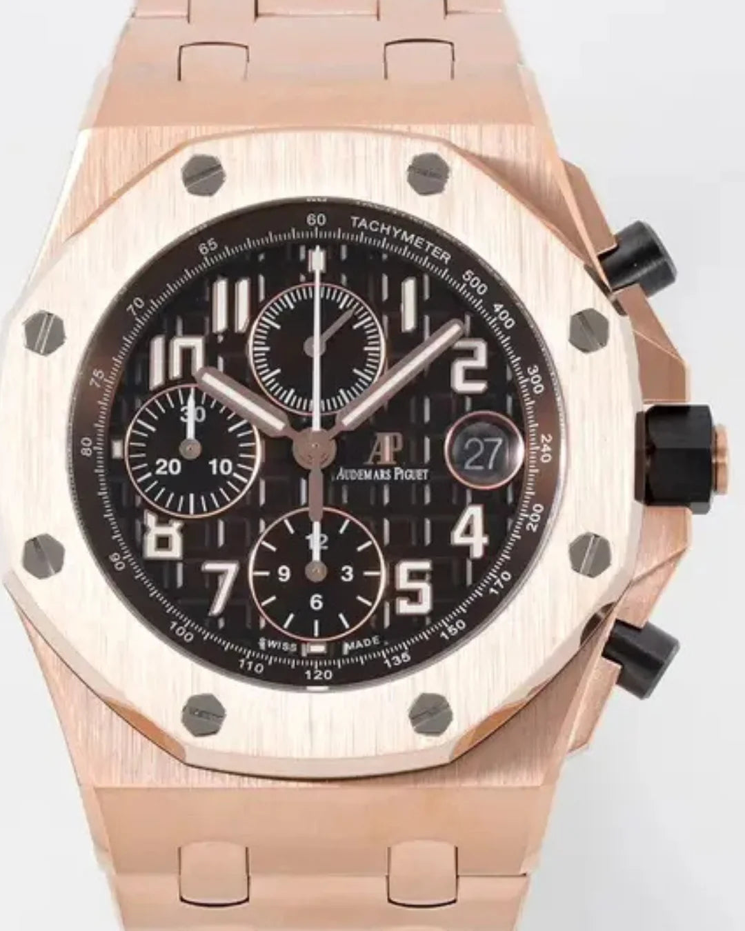 Audemars Piguet Royal Oak Offshore Rose Gold Chronograph 26470or Watch - Wristwatch