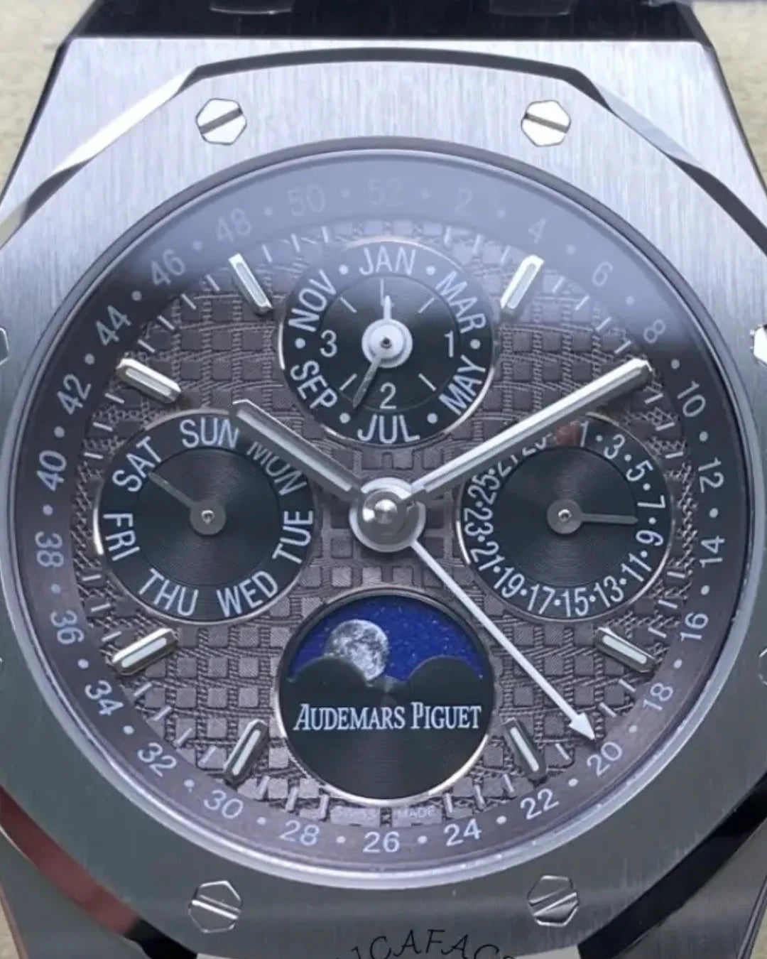 Audemars Piguet Royal Oak Perpetual Calendar Smoky Grey Dial 26574ti.oo.1220ti.01 Watch - Wristwatch