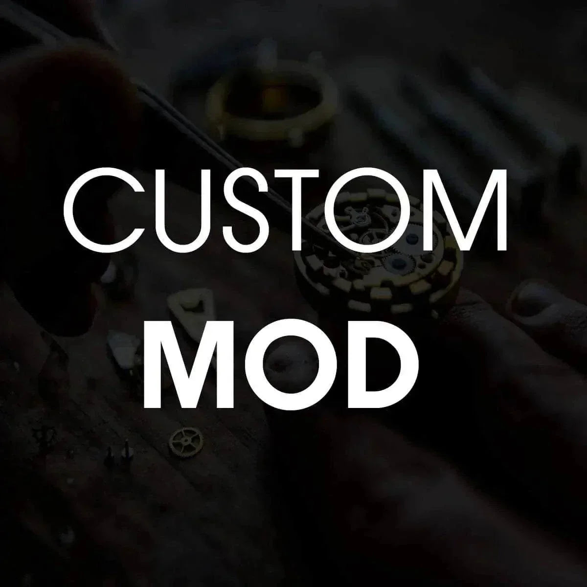 Close-up of hands customizing watch parts for bespoke customer build watch creation