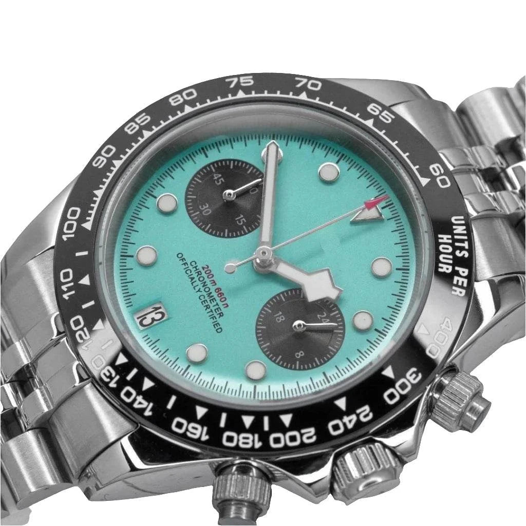 Black Bay Chrono Watch Mod Cabana Blue Edition - Wristwatch