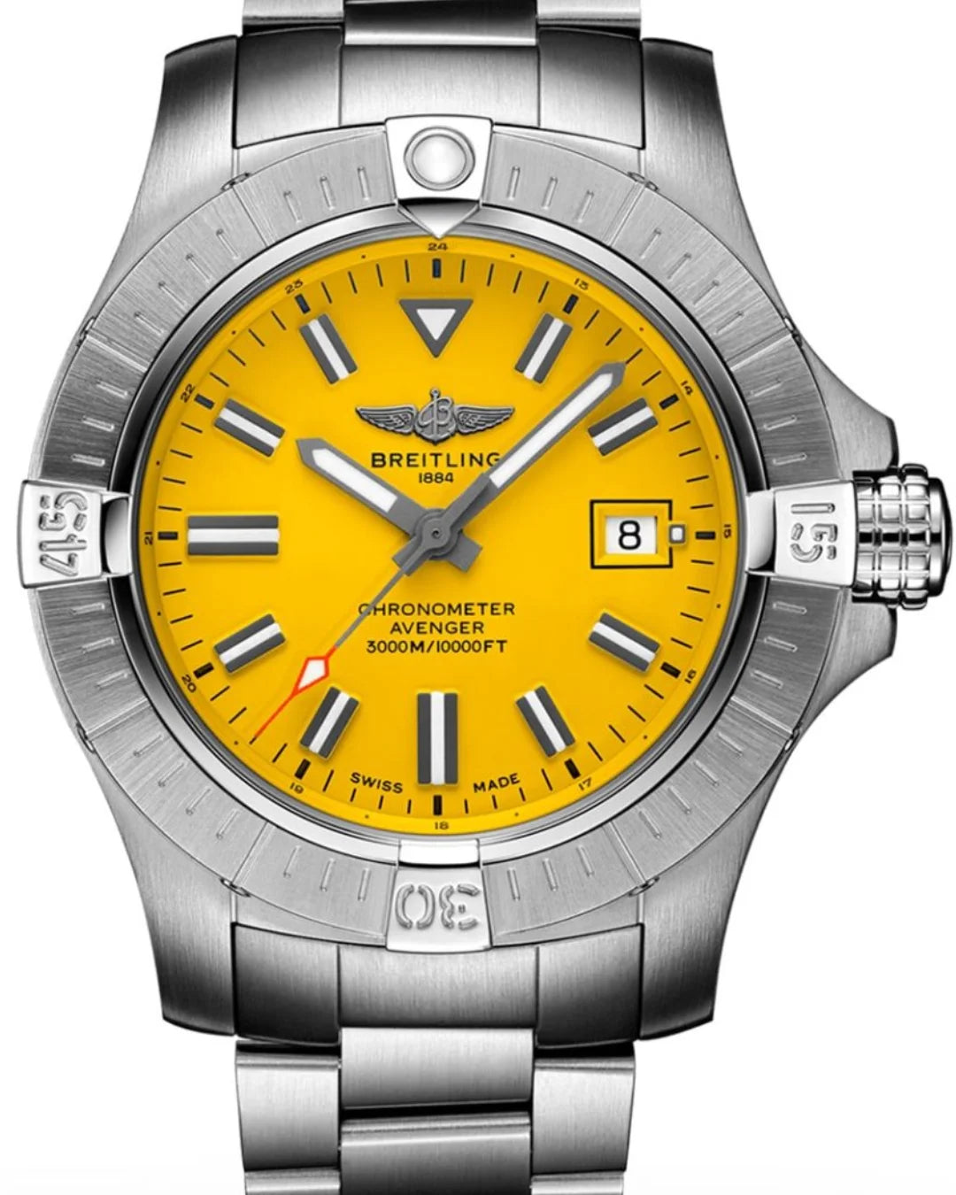 Breitling Avenger A17319101i1a1 Yellow Watch - Wristwatch