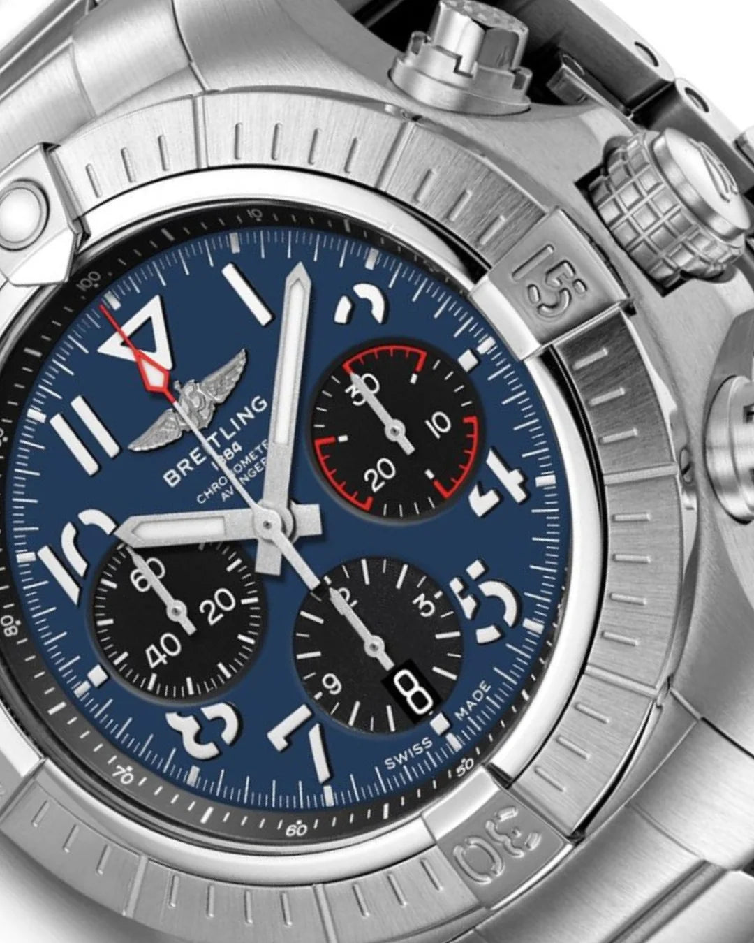 Breitling Avenger Chronograph Ab01821a1c1a1 Blue Watch - Wristwatch