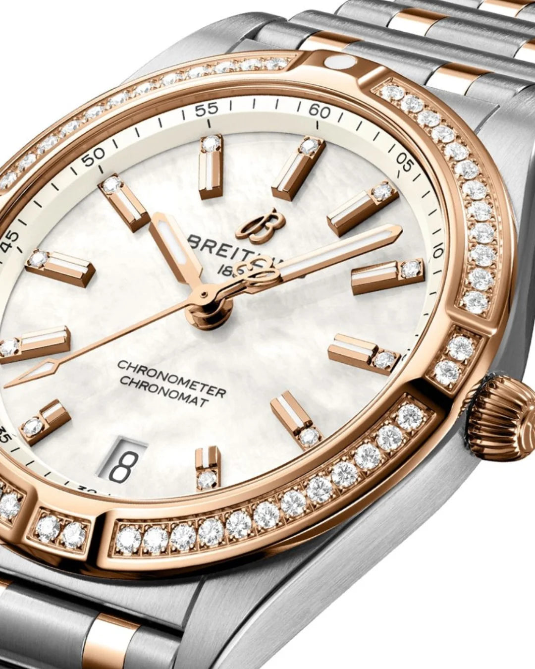 Breitling Chronomat Mother of Pearl U77310591a2u1 Watch - Wristwatch