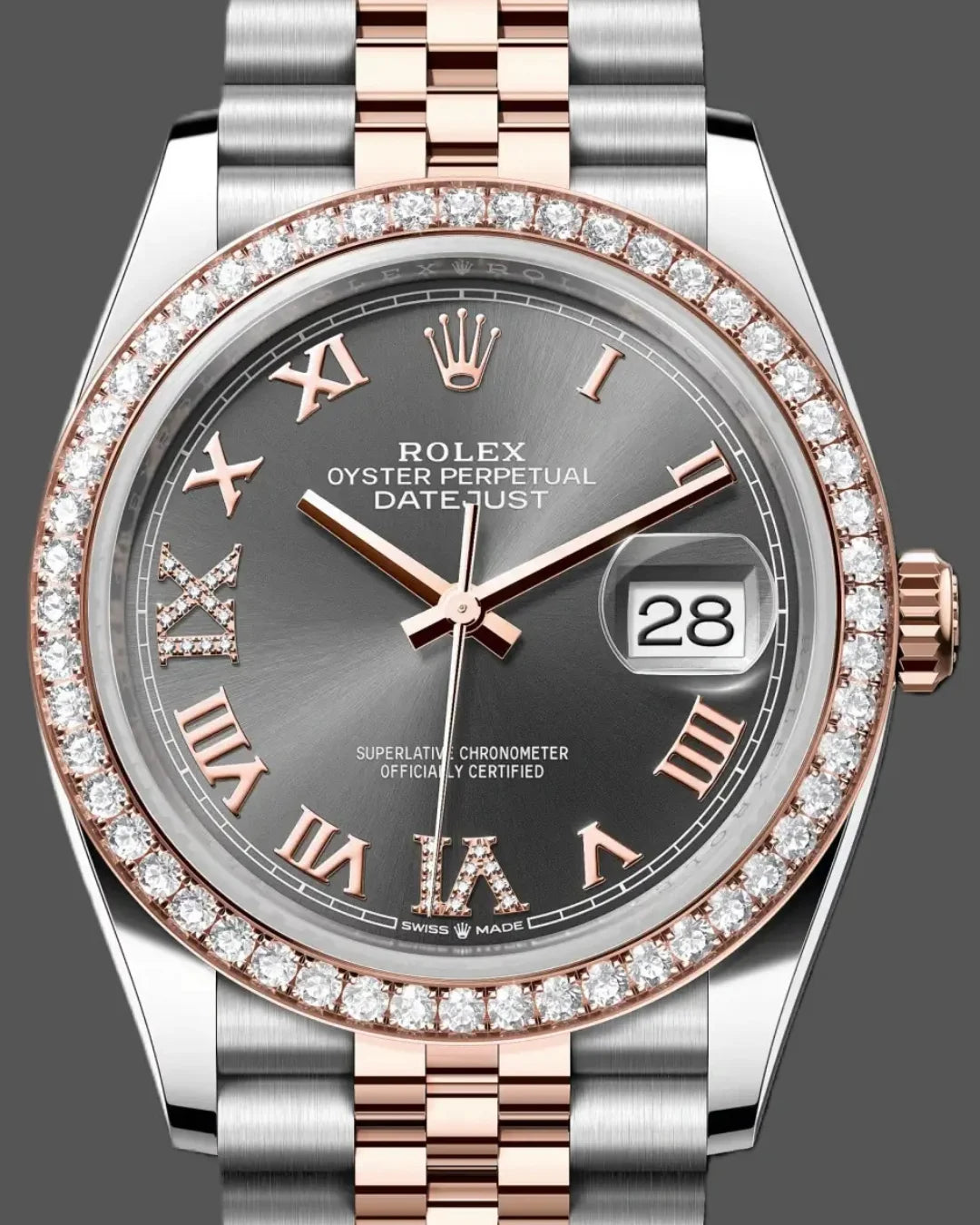 Datejust Sc 126281rbr-0011 Diamond Watch - Wristwatch