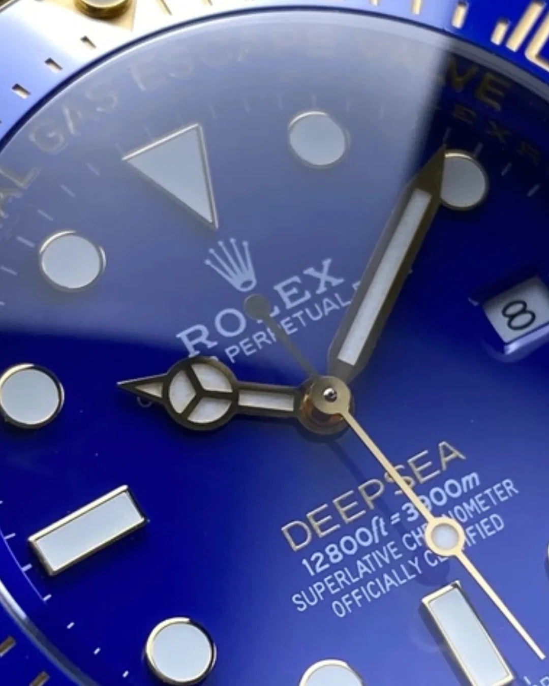 Deepsea Sc Gold Blue 136668lb Watch - Wristwatch