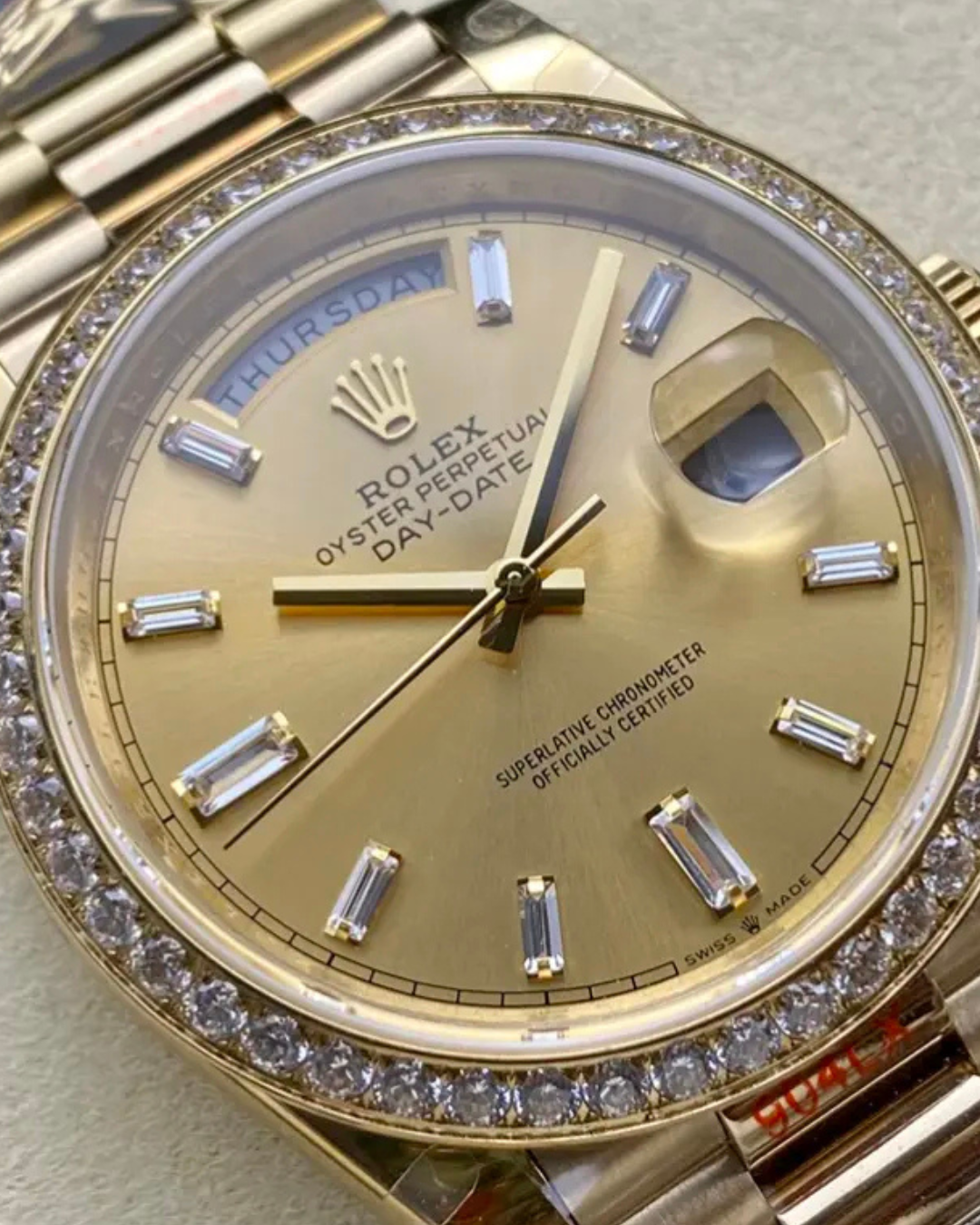 Day-Date SC Champagne Diamond 228348RBR