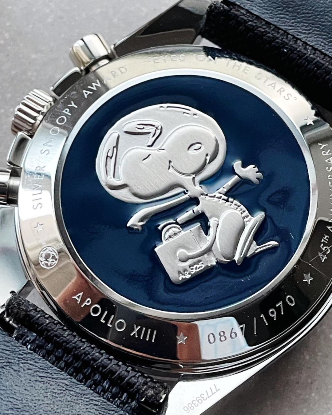 Speedmaster 42mm Super Watch Mod White Snoopy