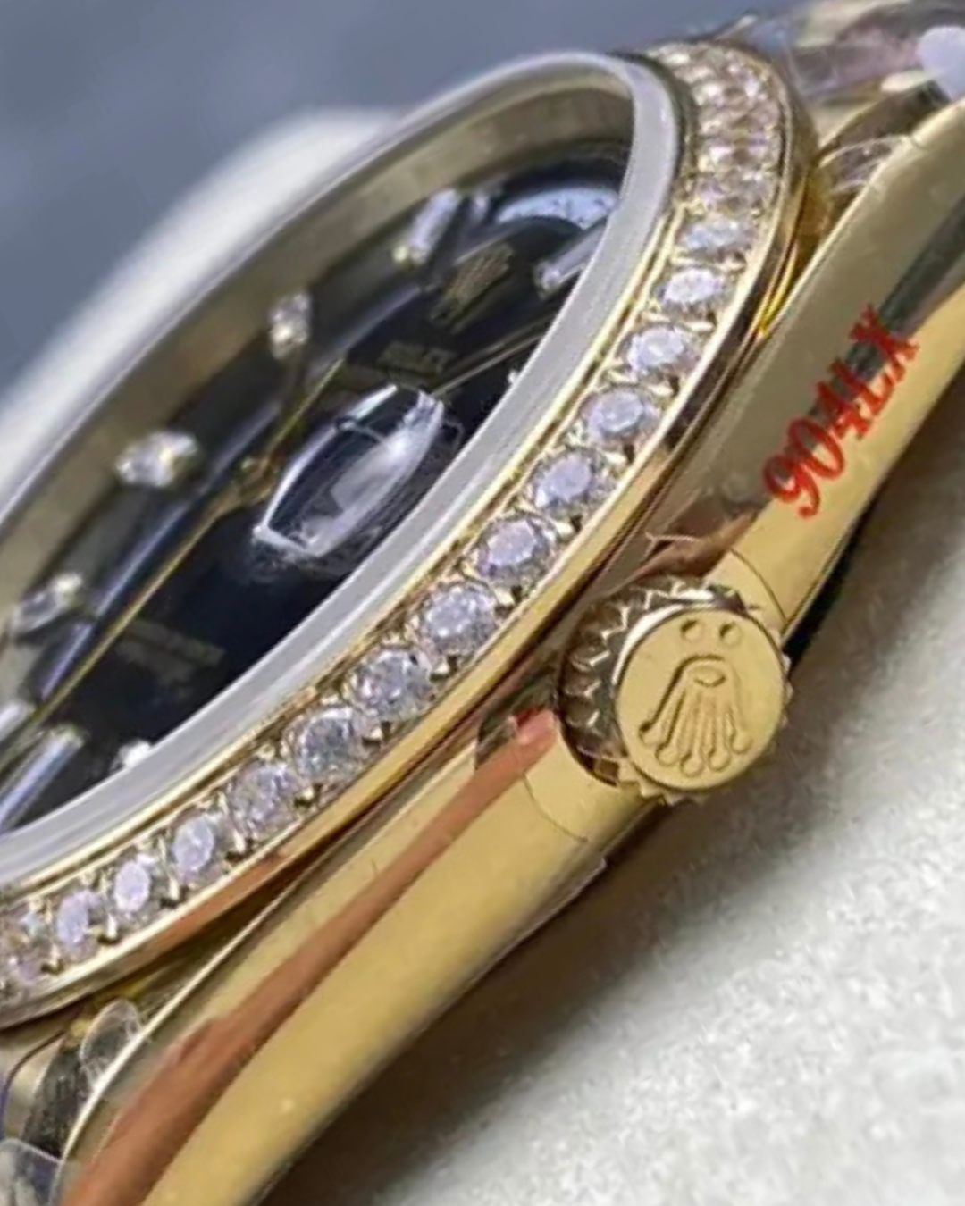 Day-Date SC 228348RBR Black Diamond Dial