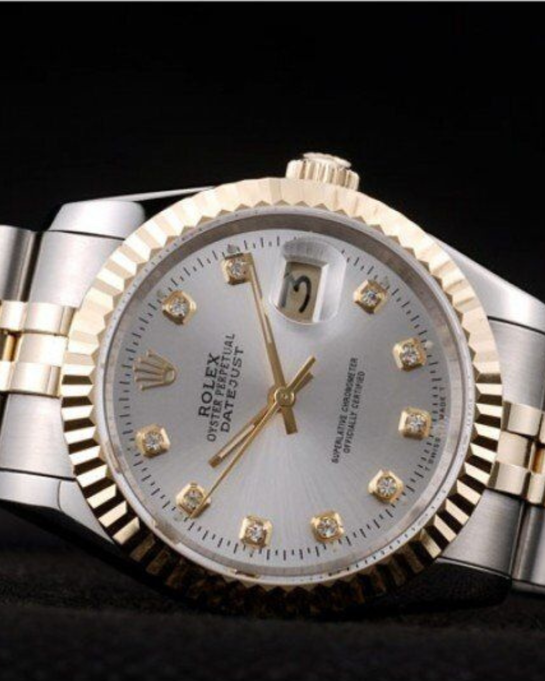 Datejust Super Watch Mod Two Tone Ladies Crown Edition
