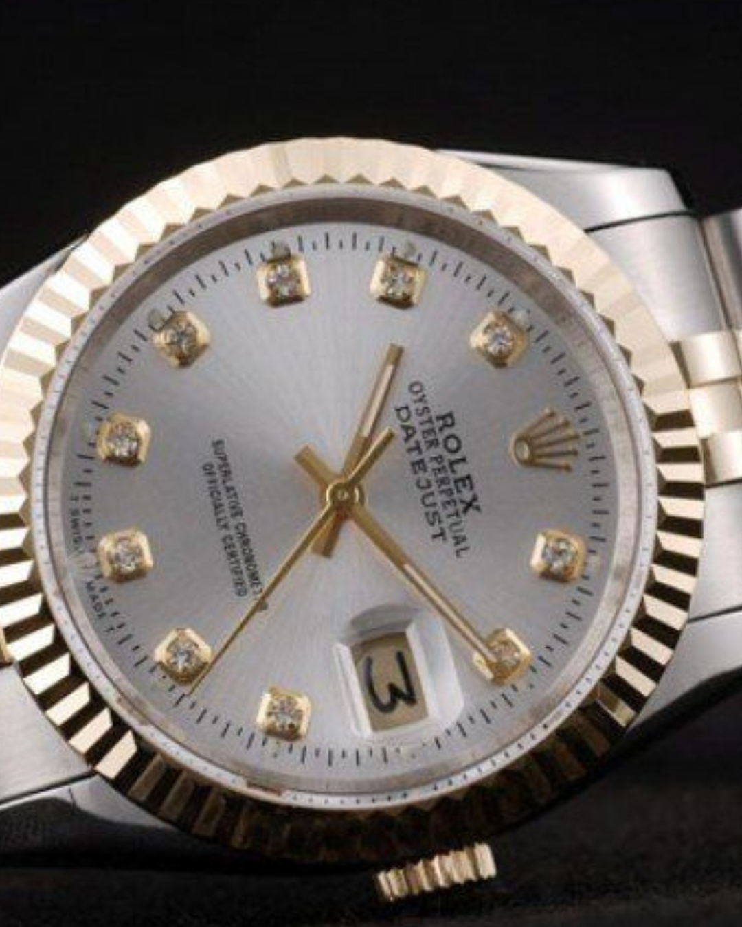 Datejust Super Watch Mod Two Tone Ladies Crown Edition
