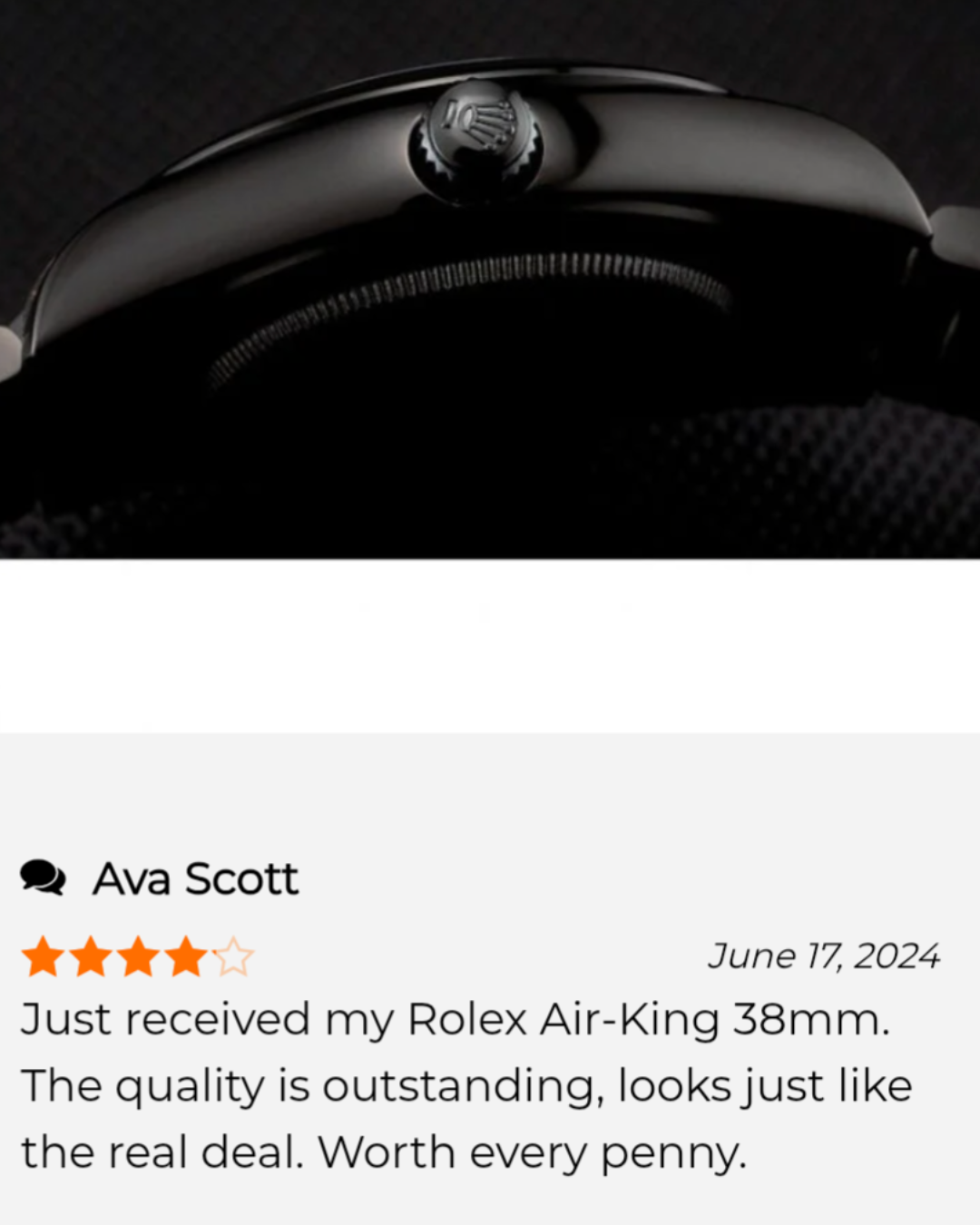 Air-King Watch Mod Black Crown Edition