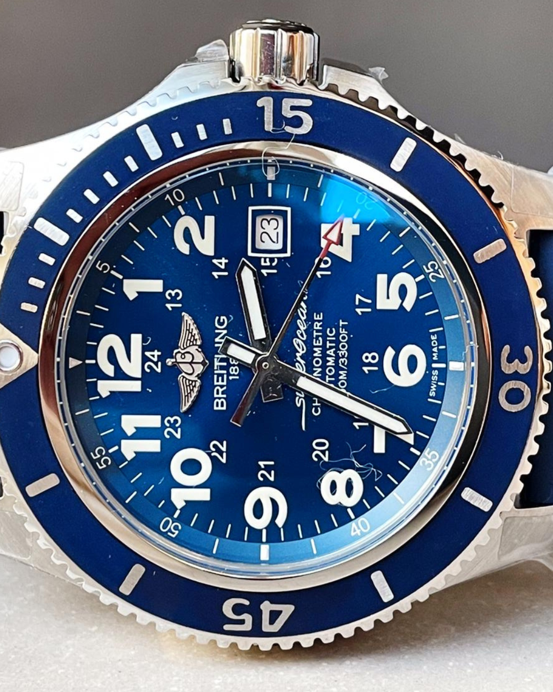 Breitling Superocean Super Watch Mod Blue A2824
