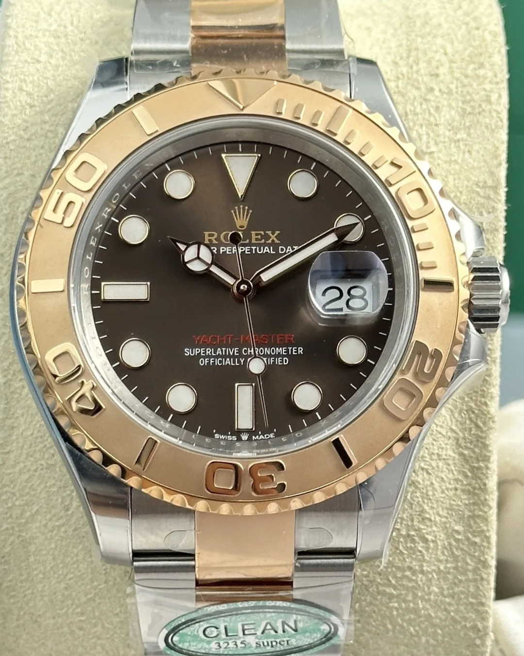 Yacht-Master Watch Mod Rose Two Tone Crown Edition