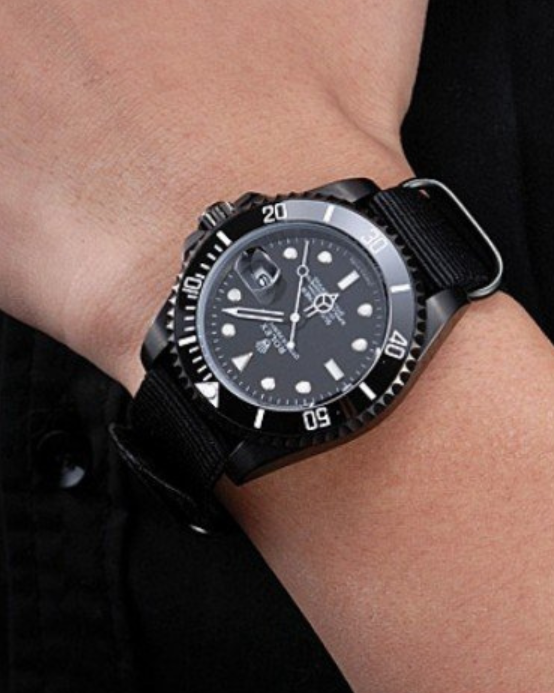 Submariner Watch Mod Black Beauty Crown Edition