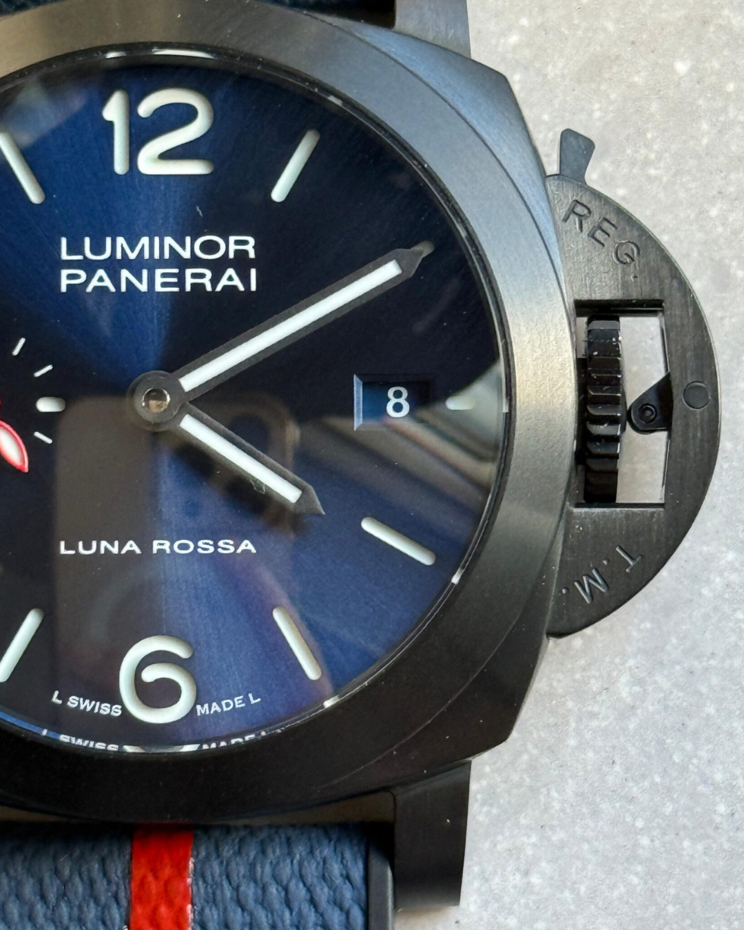Panerai Luminor 40mm Luna Rossa DLC Super Watch Mod Blue
