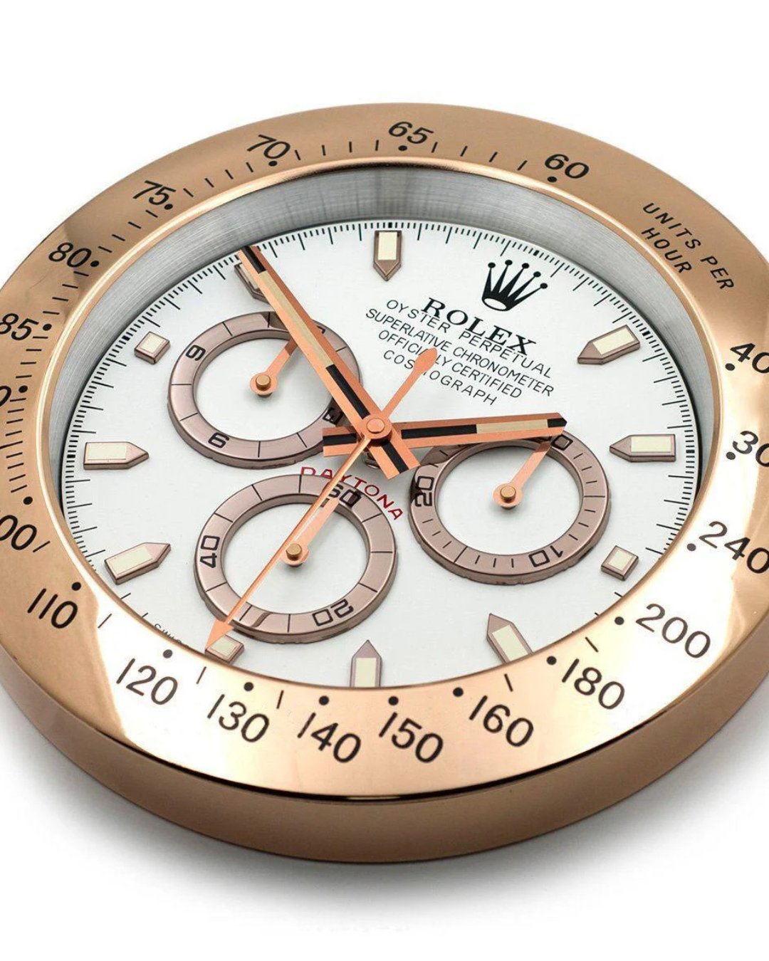 Wall Clock Daytona Rose Gold Edition