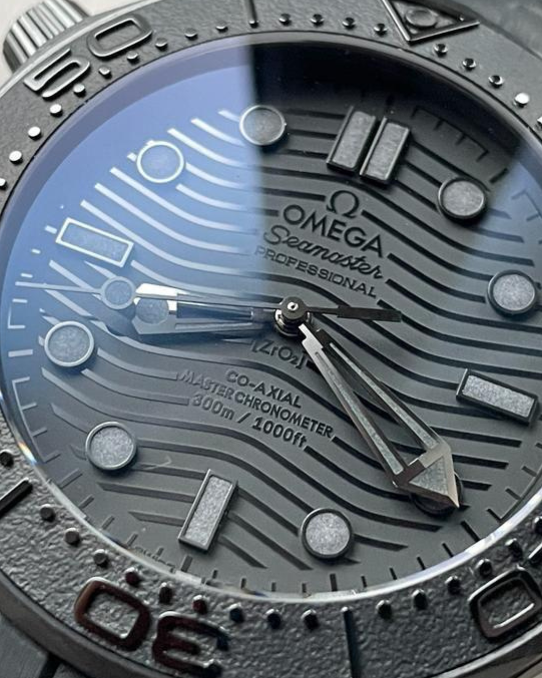 Omega Seamaster Diver 300m Ghost Super Watch Mod Black