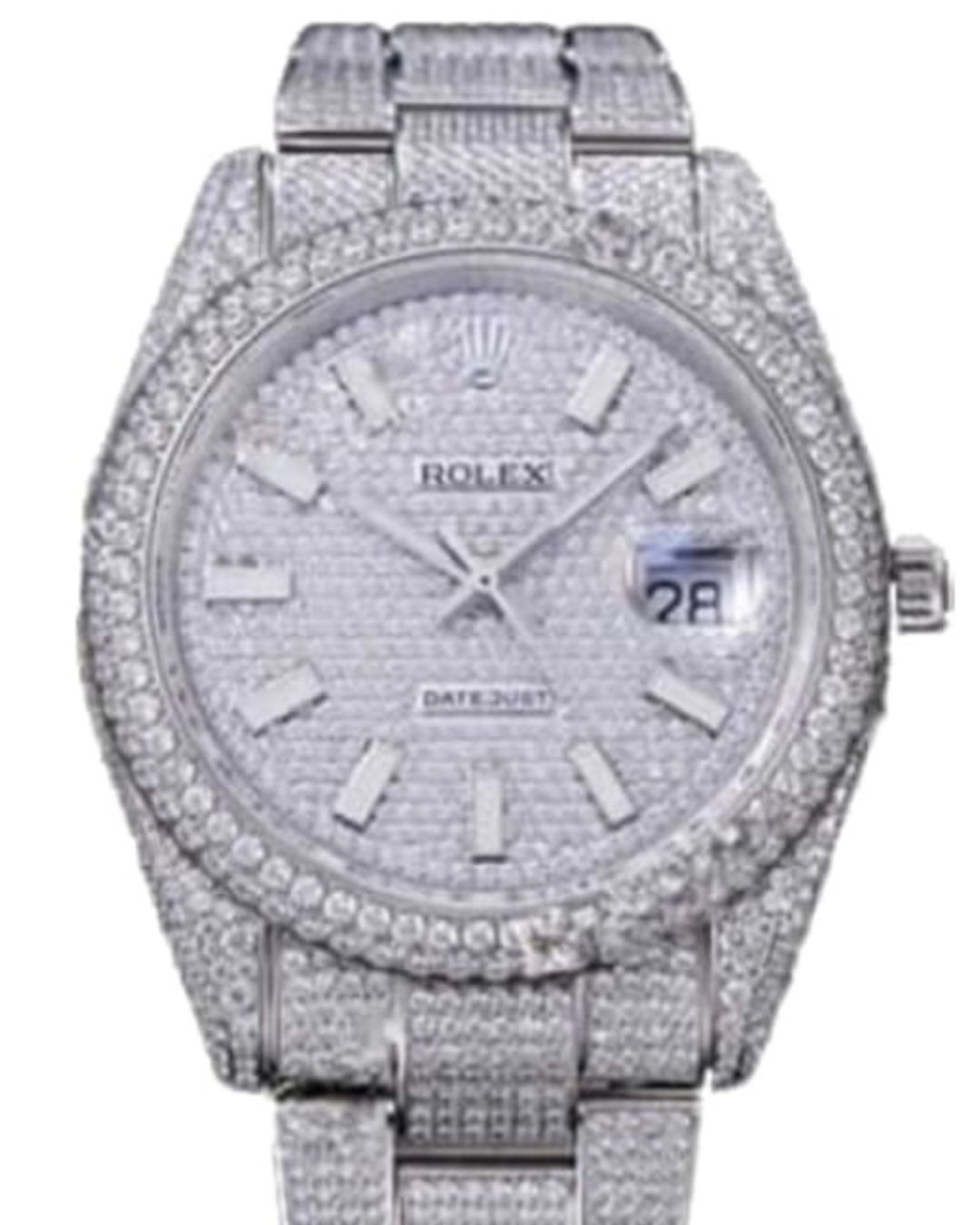 ROLEX Datejust 116334 "Iced Out" Watch