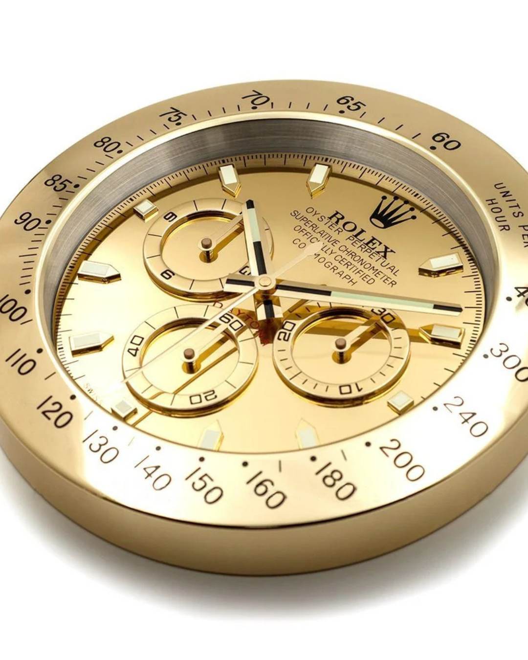Wall Clock Daytona Gold Edition