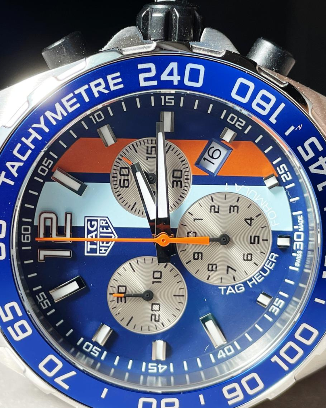 Formula 1 43mm Gulf Super Watch Mod Blue