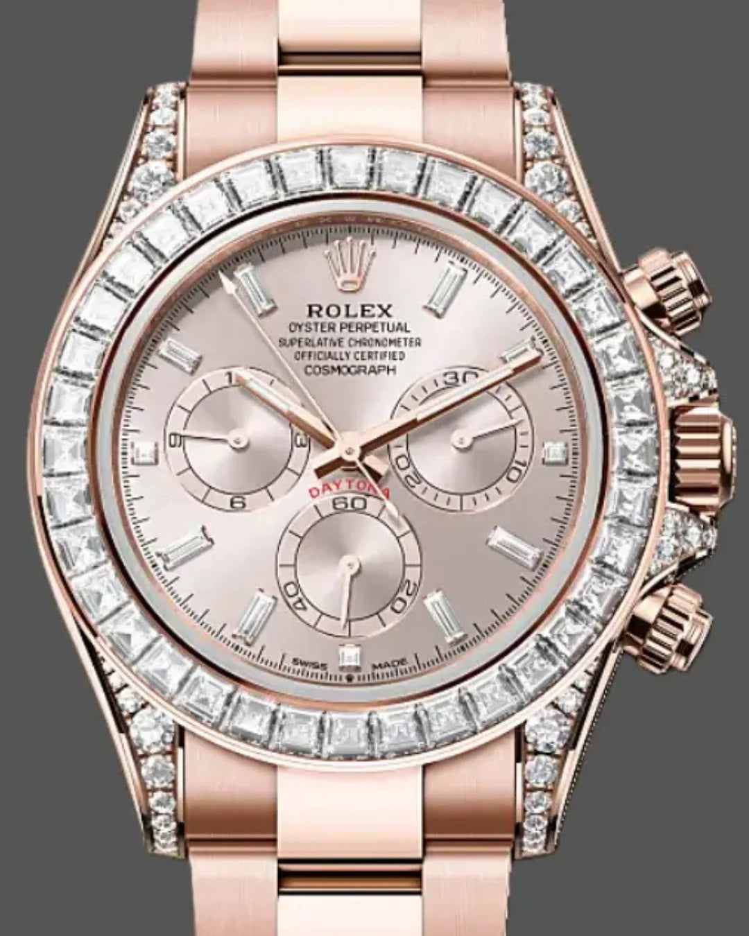 Rolex Daytona Pink Diamond 126595tbr O001 Watch - Wristwatch