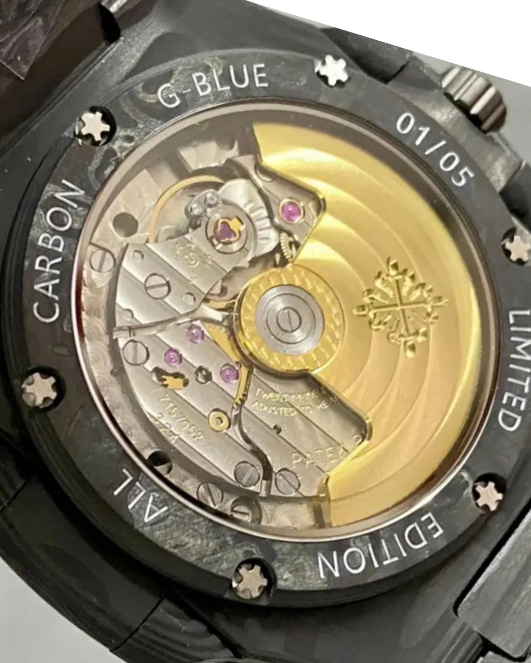 Rolex Diw Nautilus Black Carbon 5711 Blue Limited Edition Watch - Wristwatch