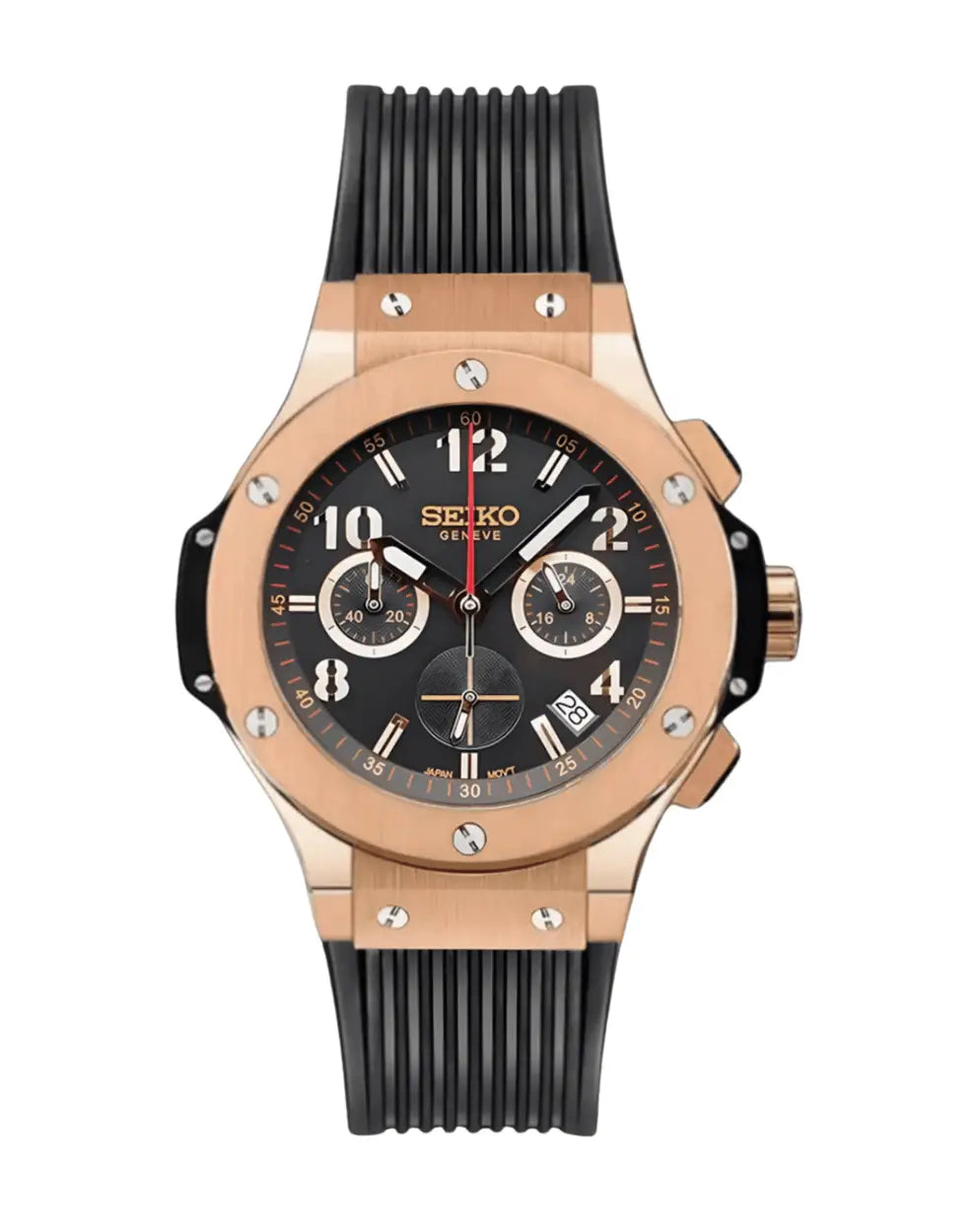 SEIKO MOD BIG BANG ROSE GOLD WATCH - Wristwatch