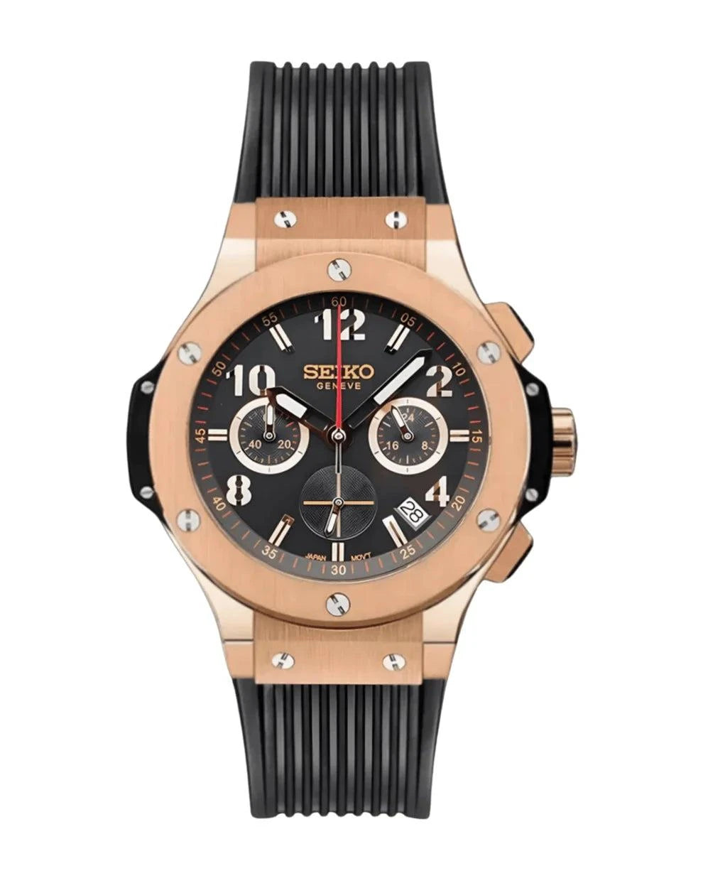 Seiko Mod Big Bang Rose Gold Watch - Wristwatch