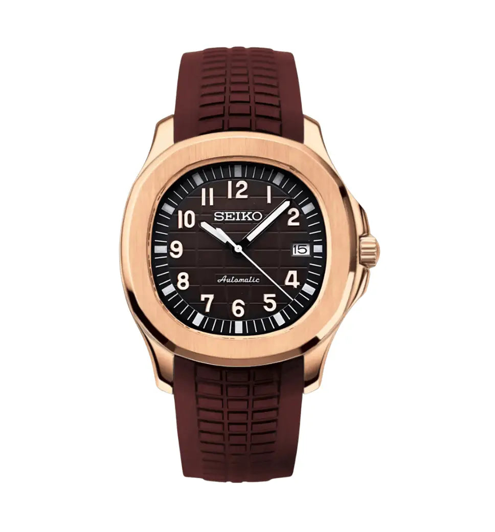 SEIKO MOD AQUANAUT ROSE CHOCOLATE WATCH - Wristwatch