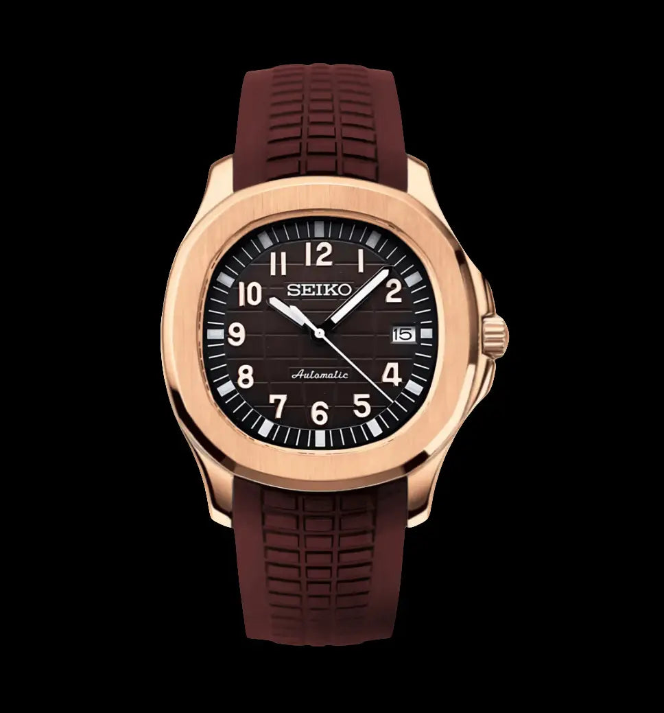 SEIKO MOD AQUANAUT ROSE CHOCOLATE WATCH - Wristwatch