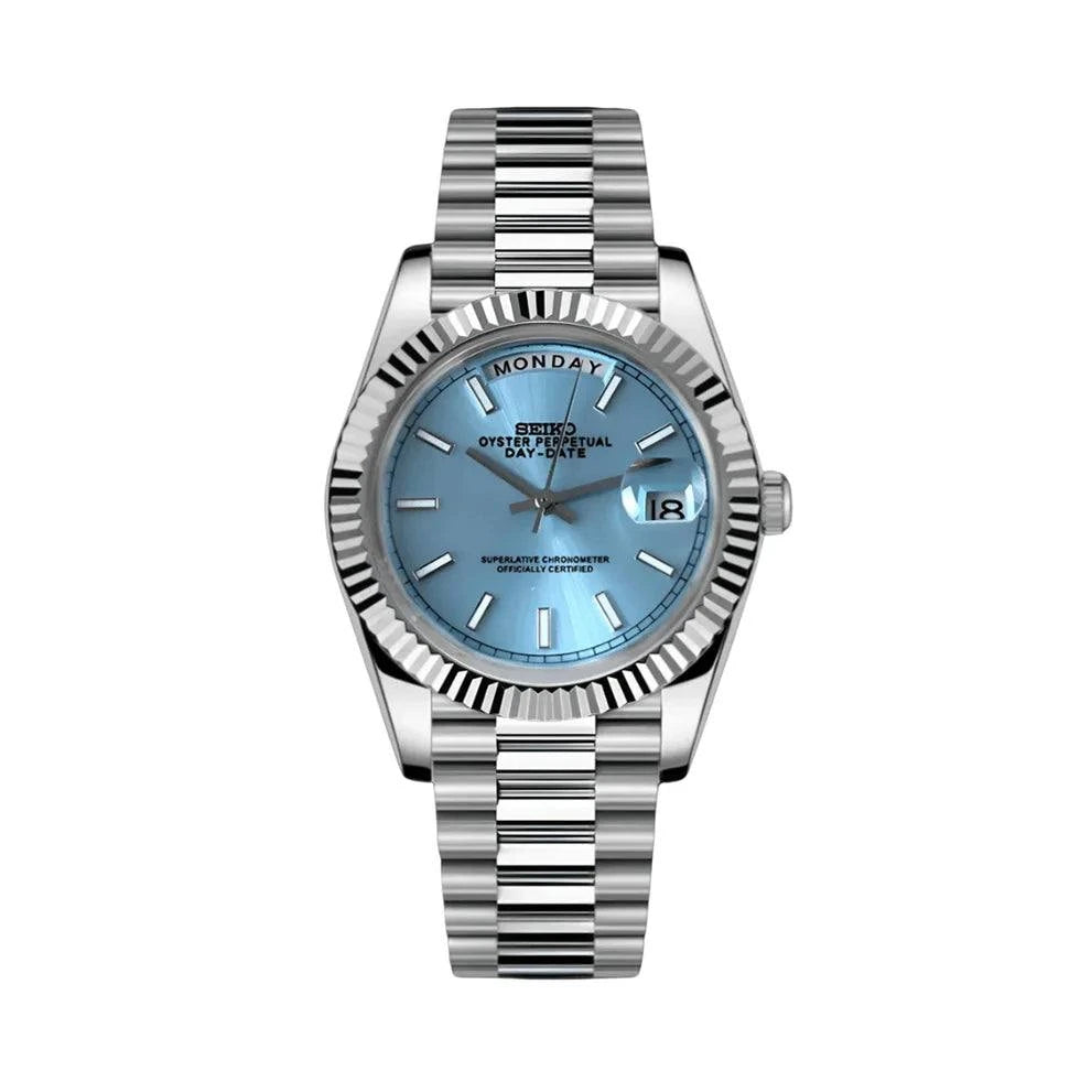 Seiko Mod Custom Day-date Tiffany Watch - Wristwatch
