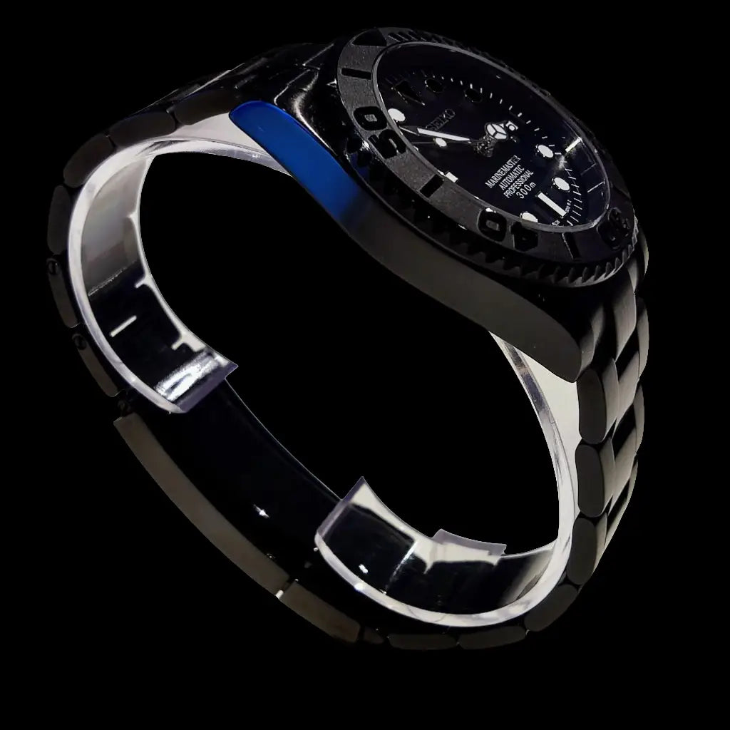 SEIKO MOD CUSTOM YACHT MASTER PVD BLACK WATCH - Wristwatch