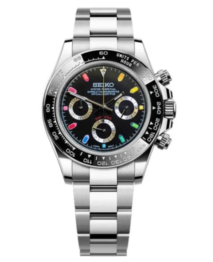 Daytona Watch Mod Black Rainbow Edition - Wristwatch