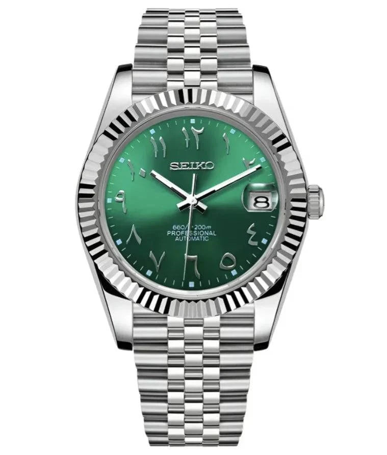 Datejust Watch Mod Green Arabic Ladies Edition - Wristwatch