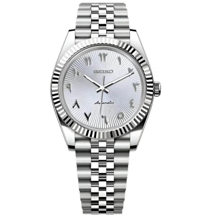 Datejust Watch Mod White Arabic Ladies Edition - Wristwatch