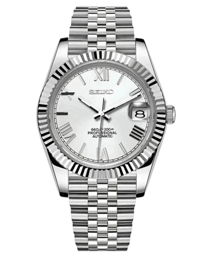 Datejust Watch Mod Roman White Ladies Edition - Wristwatch