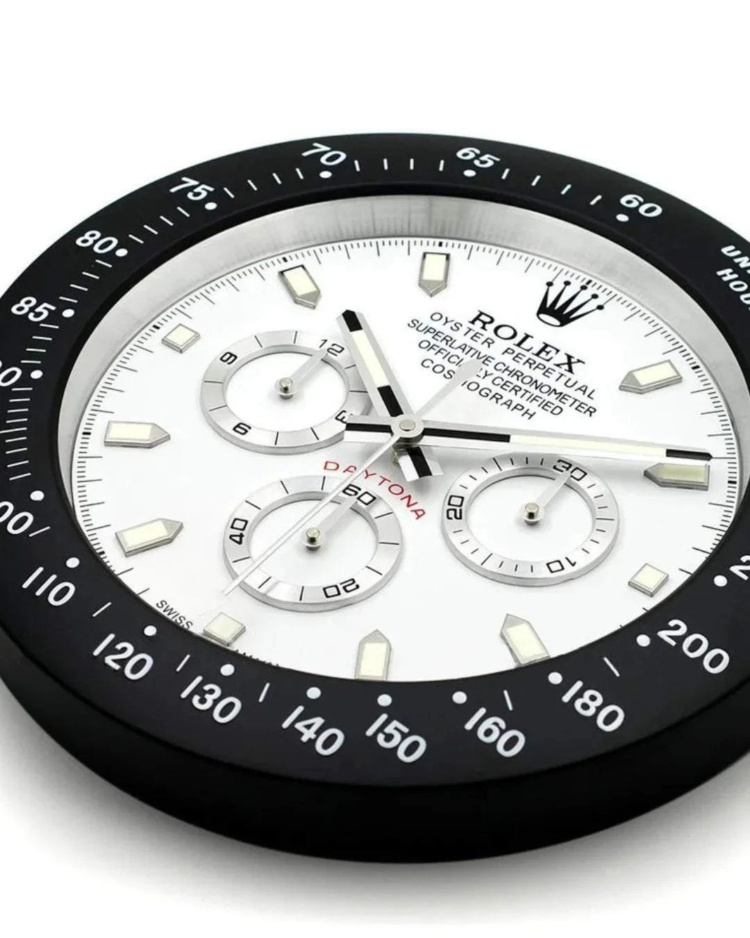 Wall Clock Daytona Black-white Edition - Wall clock