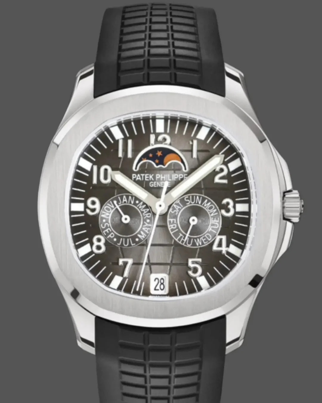 Patek Philippe Aquanaut 5261r Annual Calendar Black Dial Watch - Wristwatch