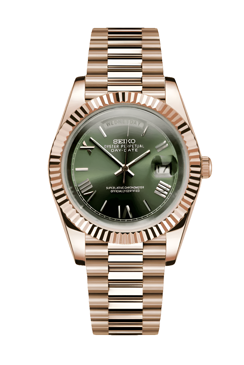 Day Date Watch Mod Mint Rose Edition