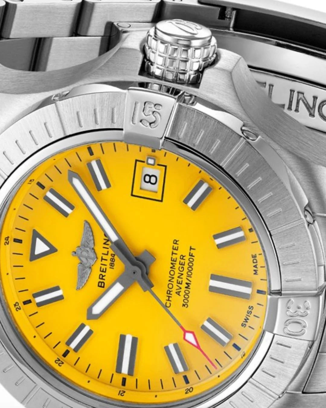 Breitling Avenger A17319101i1a1 Yellow Watch - Wristwatch