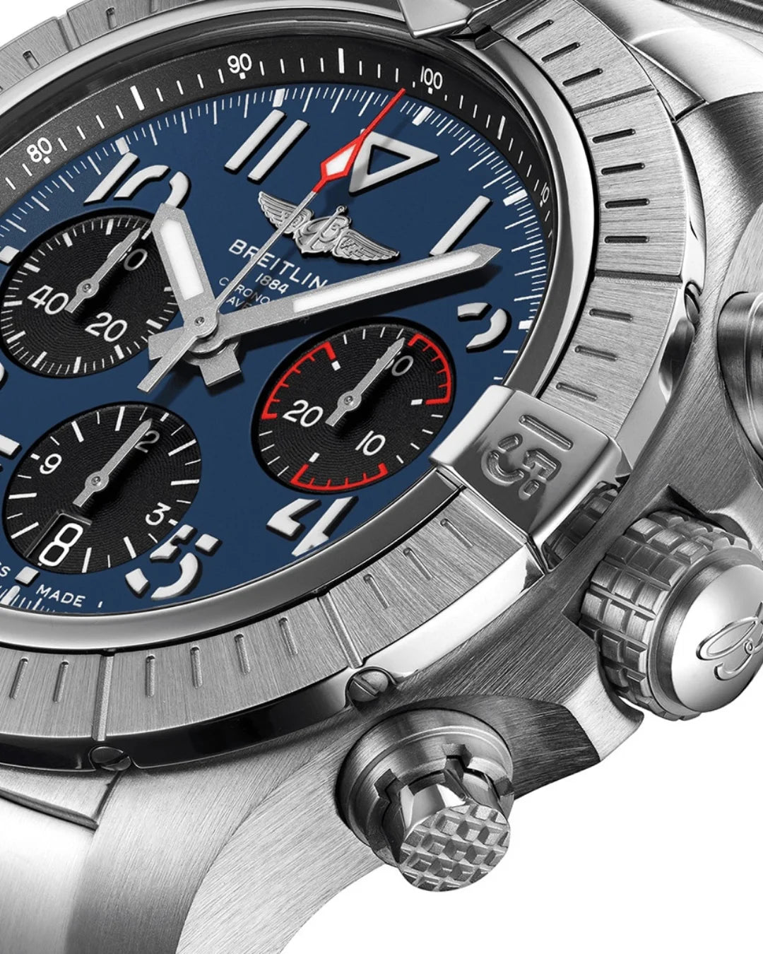 Breitling Avenger Chronograph Ab01821a1c1a1 Blue Watch - Wristwatch