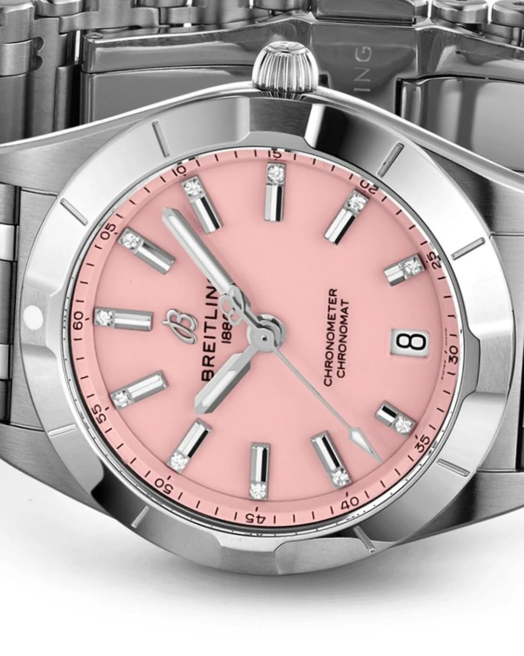 Breitling Chronomat A77310101k1a1 Pink Watch - Wristwatch
