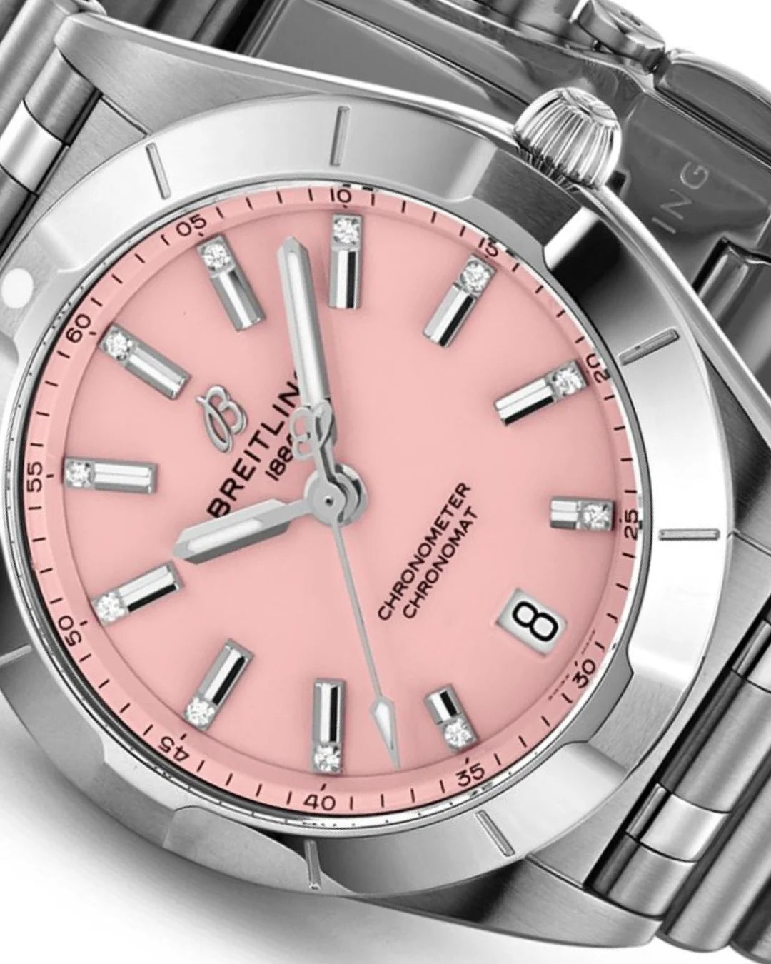 Breitling Chronomat A77310101k1a1 Pink Watch - Wristwatch