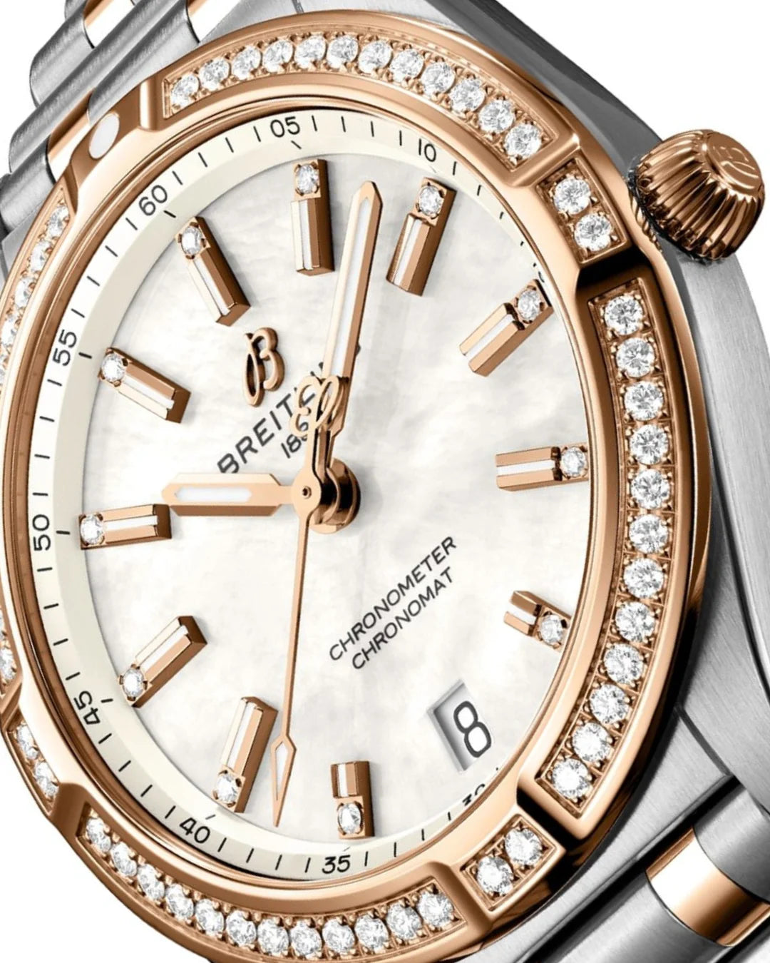 Breitling Chronomat Mother of Pearl U77310591a2u1 Watch - Wristwatch