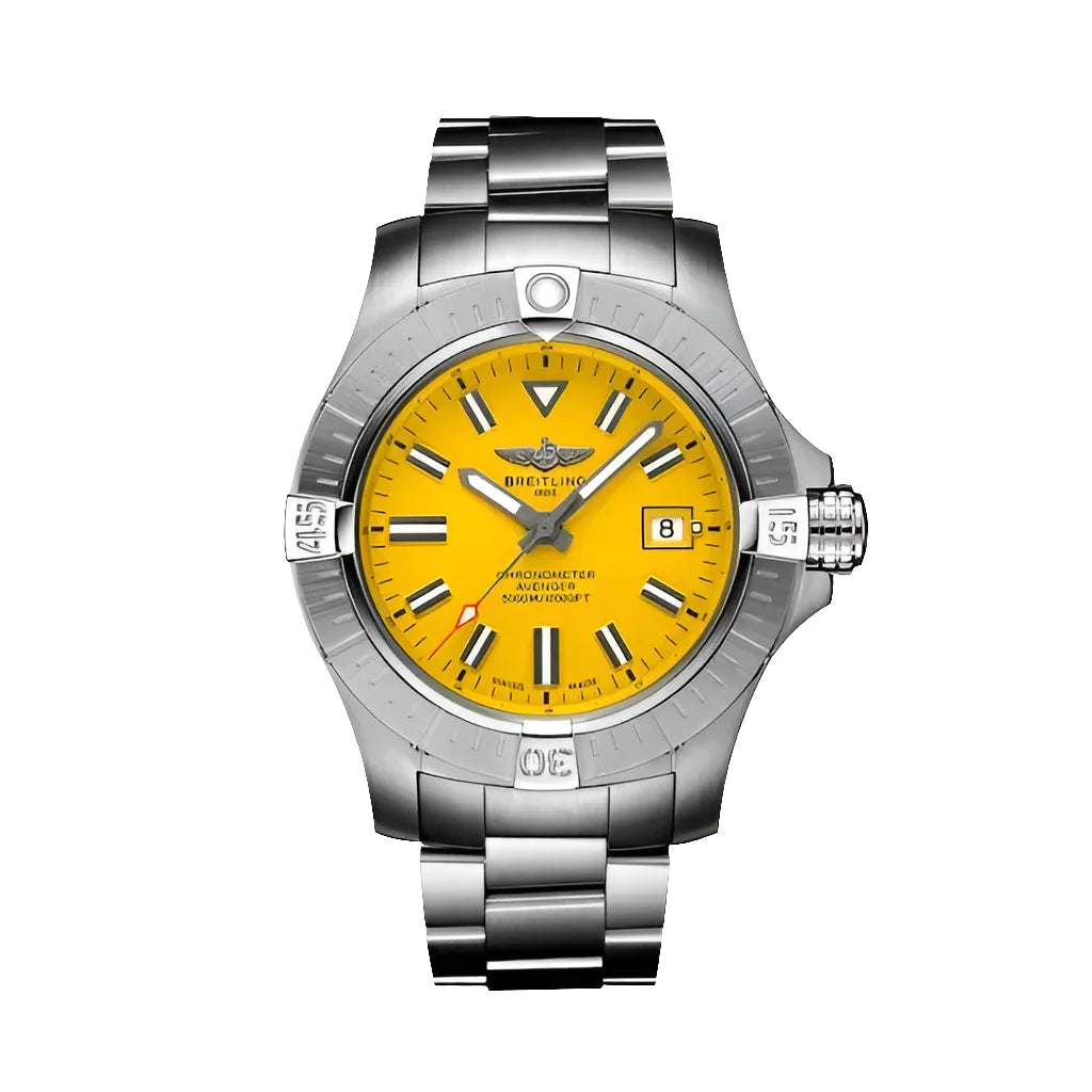 Breitling Mod Avenger Yellow A17319101i1a1 Watch Wristwatch