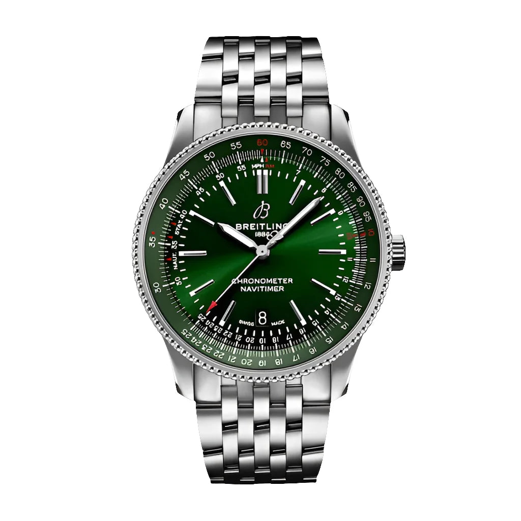 Breitling Mod Navitimer Green A17326361l1a1 Watch Wristwatch