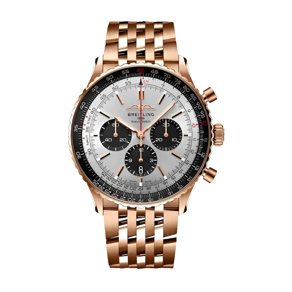 Breitling Mod Navitimer Rose Gold Rb0137241g1r1 Watch Wristwatch